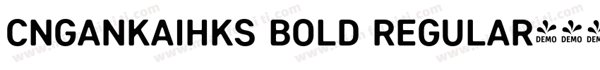 CNganKaiHKS Bold Regular字体转换